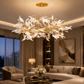 French Gold Crystal Chandelier by VIVERA